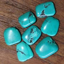 Load image into Gallery viewer, Turquoise, Polished, Semi-Precious, Matrix, Veins, Pebbles, Black, Brown, Rare, Tibet, Himalayas, Slabs, Arizona, Nugget, Nugget, Jewellery-Making, Jewellery, Beaders, Collection, Mix, Boho, Trendy, Up-Market, Rectangle, Necklace, Anklet, Bracelet, Earrings, Spiritual, Healing Qualities, Ethnic, Tribal, United States, Iran, Turkey, Chile, Tibet, Mexico, China, Statement, Green, Blue, Gemstone, 
