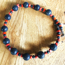 Load image into Gallery viewer, Oxidised, Antique Silver, Beads, Lava Stone, Knuckle Sponge Coral, Rose Dakin, Unique, Hand-Crafted, Afghanistan, Papua New Guinea, Nepal, Africa, Europe, India, Jewellery, Wearable Art, Margaret River, World, Canadian Indian Heritage, Broome, Lapis Lazuli, Malachite, Turquoise, Coral, Pearl Shell, Bone, Wood, Metal, Ethnic, Tribal, Statement, Western Australia

