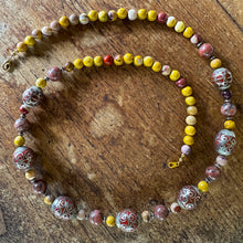 Load image into Gallery viewer, Semi-Precious, Turkoman, Central Asia, Wire-Whipped Filigree, Beads, Brass, Rose Dakin, Unique, Mookaite, Red Jasper, Traditional, Hand-Crafted, Afghanistan, Nepal, Africa, Europe, India, Broome, Margaret River, World, Jewellery, Wearable Art, Canadian Indian Heritage, Lapis Lazuli, Malachite, Turquoise, Coral, Pearl Shell, Bone, Wood, Metal, Ethnic, Tribal, Statement, Western Australia, 
