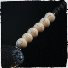 Load image into Gallery viewer, Silver, Beads, Lava Stone, Howlite, Sterling, Indian Sterling Silver, Rose Dakin, Unique, Traditional, Hand-Crafted, Afghanistan, Papua New Guinea, Nepal, Africa, Europe, India, Jewellery, Wearable Art, Canadian Indian Heritage, lapis lazuli, malachite, turquoise, coral, pearl shell, bone, wood, metal, ethnic, jewellery, tribal, statement,
