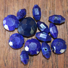 Load image into Gallery viewer, 13pcs – Assorted Afghani Faceted Lapis Lazuli Rose Cut Beads [SP-56]
