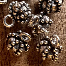 Load image into Gallery viewer, Sterling Silver, India, 925, Metal, Beads, Bauble, Silver, Dangle, Charms, Pendants, Crafted, Silversmiths, Jewellery, Indian, Ethnic, Tribal, Bracelets, Earrings, Necklaces, Copper, Zinc, Nickel, Statement Jewellery, Sub-Continent,
