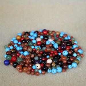250pcs - 50g - 3-6mm Assorted Semi Precious Stone Beads