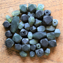 Load image into Gallery viewer, Afghanistan, China, Asia, Carved, Henan, Semi-Precious, Jewellery-Making, Gem, Jewellery, Global Beads, Collection, Mix, Tigertail, Craftline, Leather, Earrings, Necklace, Anklet, Bracelet, Ethnic, Tribal, Spiritual, Jade, Unpolished, Statement, Imperial Gem, Healing Qualities, Polished, Boho, Boho-Style,  Beads, Faceted, Hexagonal, 

