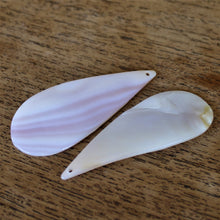 Load image into Gallery viewer, 5pcs - 28 x 60mm Pink Mother of Pearl Shell Drops [PS-24]

