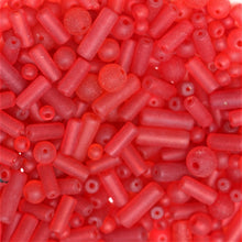 Load image into Gallery viewer,  Tubes, Rounds, Mix, Matt, Jewellery Making Supplies, Jewellery, Indian, Hearts, Beads, Frosted, Cubes, Coloured, Collection, Art, Projects, 6-14mm, Suncatchers, Bead Curtains, Scarlet, Siam, Rose, Crimson, Raspberry, Tomato, Blood, Necklaces, Bracelets, Earrings,
