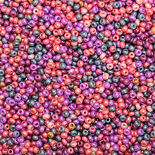 Load image into Gallery viewer, Seed, Bead, Mixed, Mix, Collection, Czech, Glazed, Pearl, Seeds, Rocailles, Seed Beads, Opaque, Iridescent, Metallic, Iris, Silver Lined, Translucent, Matt, Lustre, Satin, Tigertail, Leather, Craftline, Cotton Bead Thread, Fishing Line, Pink, Purple, Violet, Fuchsia, Apricot. Peach, Gunmetal, Mixed, Japan, India, China, Taiwan, Jewellery-Making, Europe, Little Stones, Glass, Embroidery, Bracelet, Necklace, Earrings, Clothing, Jewellery, Bread, Butter, Fabric,
