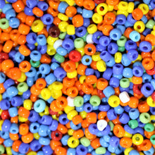 Load image into Gallery viewer, Seeds, Rocailles, Seed Beads, Opaque, Iridescent, Metallic, Iris, Silver Lined, Translucent, Matt, Lustre, Pearl, Satin, Tigertail, Leather, Craftline, Cotton Bead Thread, Fishing Line, Orange, Blue, Aqua, Red, Green, Yellow, Lime, Multicoloured, Czechoslovakia, Japan, India, China, Taiwan, Jewellery-Making, Europe, Little Stones, OCI, Glass, Embroidery, Bracelet, Necklace, Earrings, Clothing, Jewellery, 
