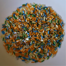 Load image into Gallery viewer, Bugle, Czech, Glazed, Pearl, Seeds, Rocailles, Seed Beads, Opaque, Iridescent, Metallic, Iris, Silver Lined, Translucent, Matt, Lustre, Satin, Tigertail, Leather, Craftline, Cotton Bead Thread, Fishing Line, orange, barley, clear AB, Cyan, Aqua, Green, Sea Blue And White, Mixed, Czechoslovakia, Japan, India, China, Taiwan, Jewellery-Making, Europe, Little Stones, Glass, Embroidery, Bracelet, Necklace, Earrings, Clothing, Jewellery, Slab, Bread, Butter,  
