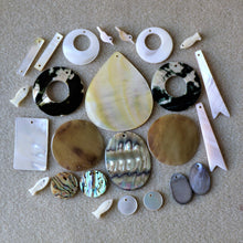 Load image into Gallery viewer, Pendant, Owl Maze, Pau, Abalone, Mother of Pearl, Pink, White, Black, Pearl Shell, Shell, Eyebrows, Collection, Curtains, Suncatchers, Hearts, Drops, Dog Tags, Name Tags, Donuts, Yokes, Shards, Machetes, Fish, Birds, Jewellery, West Australia, Necklaces, Bracelets, Earrings, One-Of-A-Kind, Mix, Scissors, Sparkle Mother of Pearl, 
