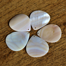 Load image into Gallery viewer, Pink Mother of Pearl, Dog Tags, Plates, Name Tags, Axe Heads, Machetes, Love Hearts, Yokes, Drops, Tears, Tiles, Shields, Donuts, Shards, Claws, Shields, Buttons, Teardrops, Raindrops, Mother of Pearl Shell, MOP, White, Gold, Pink, Brown, Black, Rain, Pau Shell, Abalone, Green Abalone, Trochus, Cowrie Shell, Green Lip Mussel, Pink Lip Mussel, Necklace, Earrings, Jewellery, West Australia, Black Abalone, Beader, Artisans, Jewellery-Making, Key Rings, Bead
