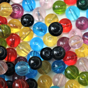 Mix, Jewellery Making Supplies, Jewellery, Indian, Varanasi, Round, Beads, Glass, Multicoloured, Collection, Art Projects, 8mm, Suncatchers, Bead Curtains, Necklaces, Bracelets, Earrings, Anklets, Red, Purple, Orange, Lilac, Lime, Aqua, Yellow, Emerald, Black, Fire Polished, Tiffany-Style, Transparent,