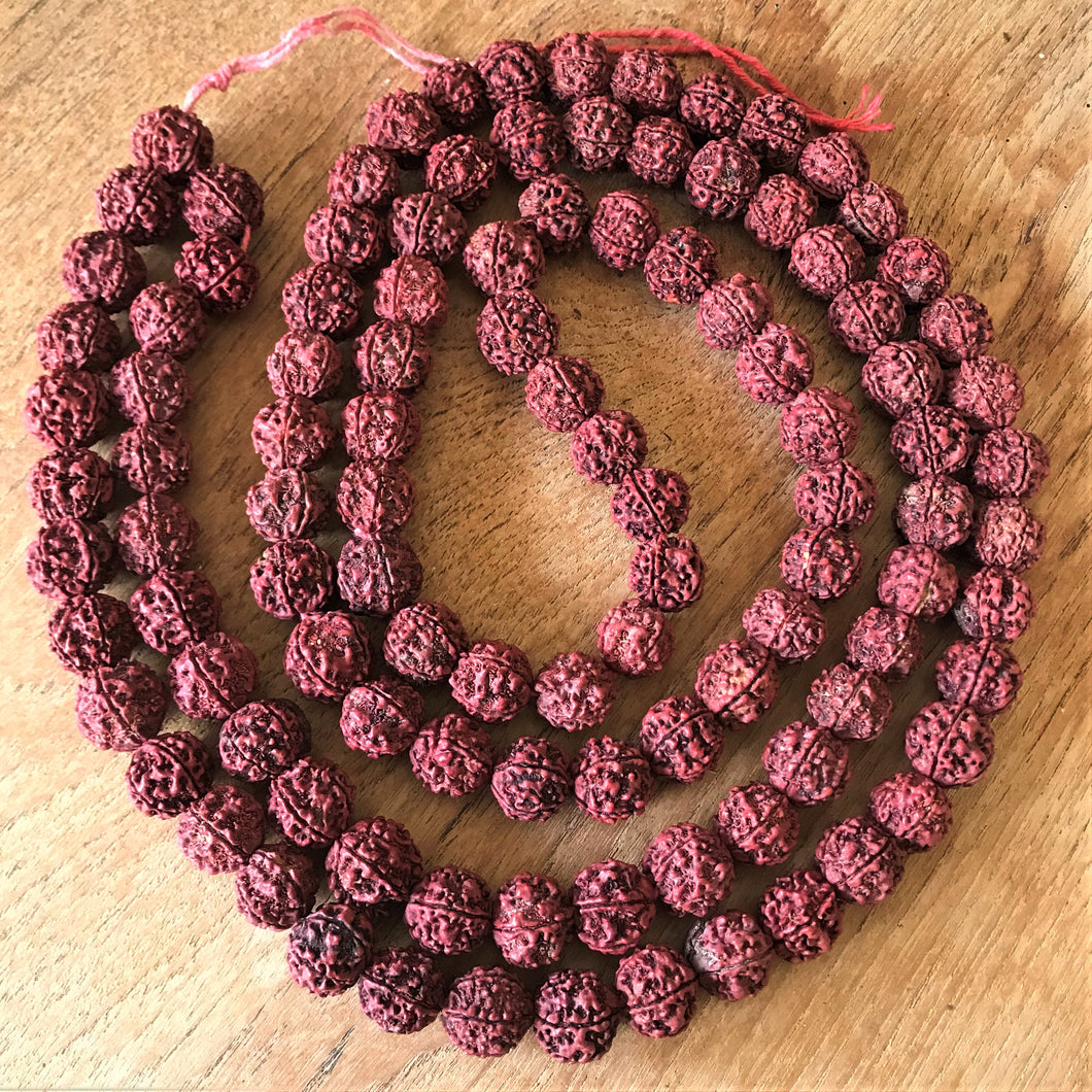 70  20mm Rudraksha Mala Strands  108 Hindu Prayer Beads  Margriverbeads
