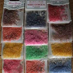 Pearl, Opal, Japanese, Miyuki, Delica, Bead, Collection, Size 11, Transparent, Satin, Jewellery, Bracelets, Bags, Bead Loom, Weaving, Woven, Seed Beads, Peyote Stitch, Cross Stitch,  Embroidery, Fabric,