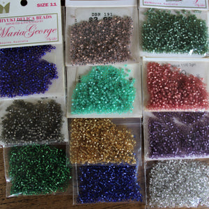 41g – Size 11 – 11 Colours - Japanese Miyuki Delica Beads Collection [D-2]