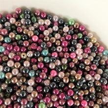 Load image into Gallery viewer, Plastic, Pearls, Gold, Green AB, Clear, White, Pink, Lilac, Magenta, Cream, Grey, and Black,  Rosaries, Suncatchers, Bead Curtains, Jewellery, Key Rings, Necklaces, Bracelets, Art Projects, Counting, Teaching, Nippers, Taiwan, Asia, Plastic Pearl, Worldwide, 
