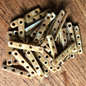 50g – 4-Strand Rustic Bone Spacer Bars - Great for Ethnic-Style Jewellery Making [B-16]