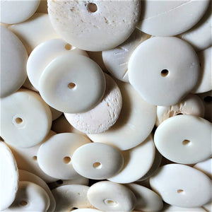 India, Beads, Jewellery Making, Collection, Necklace, Dyed, Bracelet, Black, Water Buffalo, Bone, Buffalo, Asia, Thailand, Borneo, Indonesia, China, Costume Jewellery, Craft, Art, Projects, White, Saucer Discs,