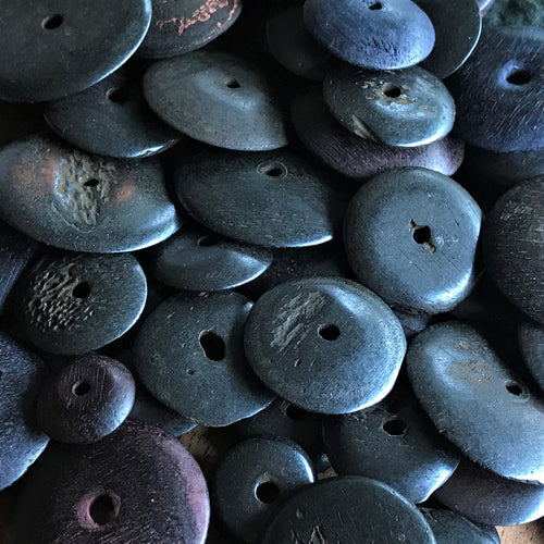 India, Beads, Jewellery Making, Collection, Necklace, Dyed, Bracelet, Black, Water Buffalo, Bone, Buffalo, Asia, Thailand, Borneo, Indonesia, China, Costume Jewellery, Craft, Art, Projects, Dark Brown, Saucer Discs,