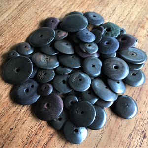 India, Beads, Jewellery Making, Collection, Necklace, Dyed, Bracelet, Black, Water Buffalo, Bone, Buffalo, Asia, Thailand, Borneo, Indonesia, China, Costume Jewellery, Craft, Art, Projects, Dark Brown, Saucer Discs,
