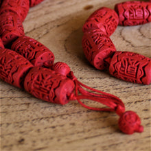 Load image into Gallery viewer, Cinnabar, Barrels, Boho, Vintage, Beads, Black, Turquoise, Silver, Necklace, Crystal,  Key Ring, Jewellery-Making, Jewellery, Collection, Carved, Beader, Wear-Anytime, Chinese, Siam-Red, Blood-Red, Mineral, Pigment, Romans, Chinese, Powder, Cinnabar Pigment, Pottery Glaze, Cosmetic, Lipstick, Mercury, Toxicity, Dangerous, Poisonous, Inhale, Premature Death, Lacquer, Wood, Tree Sap, Carved, Molds, Colours, 
