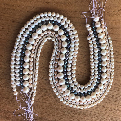 Beads, Pearls, Potato Pearls, Freshwater, Strands, Cultured, White, Cream, Peacock Grey, Coloured, Mussel,  Saltwater, Japan, USA, Taiwan, China, Necklaces, Bracelets, Earrings,  Jewellery, Peach, Saltwater,  