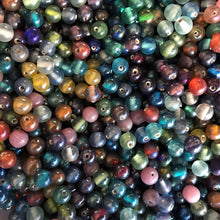 Load image into Gallery viewer, Glazed, Round, Multicoloured, Glass, India, Hearts, Collection, Global, Beads, Glazed, Red, Orange, Purple, Topaz, Yellow, Mustard, Lime, Blue, Violet, Fuchsia, Ruby, Magenta, Clear, Aqua, Pink, Forest Green, Jewellery, Earrings, Necklaces, Bracelets, 
