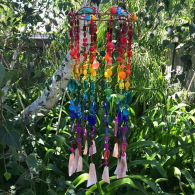 Suncatchers, Beaded Curtains, Bead Curtain, Suncatcher, Wind Chimes, Mobiles, Red, Blue, Coral, Green, Teal, Lime, Olive, Yellow, Purple, Lilac, Charcoal, Ochre, Topaz, Pink, Opaque, Silver Lined, Lustre, Fire Polished, Oil, Translucent, Clear, Beige, Crystal, Siam, Cyan, Cobalt, Gold, Nickel, Ruby, Scarlet, Aqua, Aquamarine, Amber, Antique, Brass, Cream, Emerald, Transparent, Frosted, Glazed, Lemon, Marble, Orange, Pearl, Peach, Tangerine,