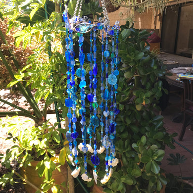 Suncatchers, Beaded Curtains, Bead Curtain, Suncatcher, Wind Chimes, Mobiles, Waterproof, Pearl Shell, Cyan, Capri, Cerulean, Blue, Navy, Aqua, Sapphire, Cobalt, Azure, Opaque, Silver-Lined, Lustre, Fire-Polished, Oil, Translucent, Transparent, Frosted, Glazed, Bicones, Rounds, Ovals, Diamonds, Drops, Tubes, Cubes, Tabular, Dangles, 