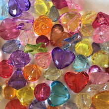 Load image into Gallery viewer, Purple, Red, Yellow, Clear, Orange, Green, Plastic, Love hearts, Rounds, Drops, Diamonds, Bicones, Ovals, Necklaces, Jewllery, Bracelets, Asia, China, Worldwide, Bead Curtains, Suncatchers, 
