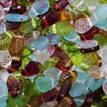 Load image into Gallery viewer, Lime Green, Siam Red, Topaz, Aqua Blue, Clear, Glass, Clear, Round, Indian, Jewellery, Suncatchers, Bead Curtains, Earrings, Necklaces, Bracelets, Assorted, Multicolour, Collection, Beads, 
