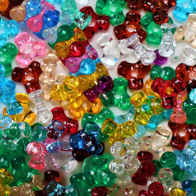 Purple, Pink, Red, Blue, Green, Black, Orange, Teal, Aqua, Clear, Beige, Yellow, China, Transparent, Beads, Tri-Beads, Multicoloured, Bracelets, Necklaces, Bead Curtains, Suncatchers, 10mm, Nippers, Playground, Youngsters, 